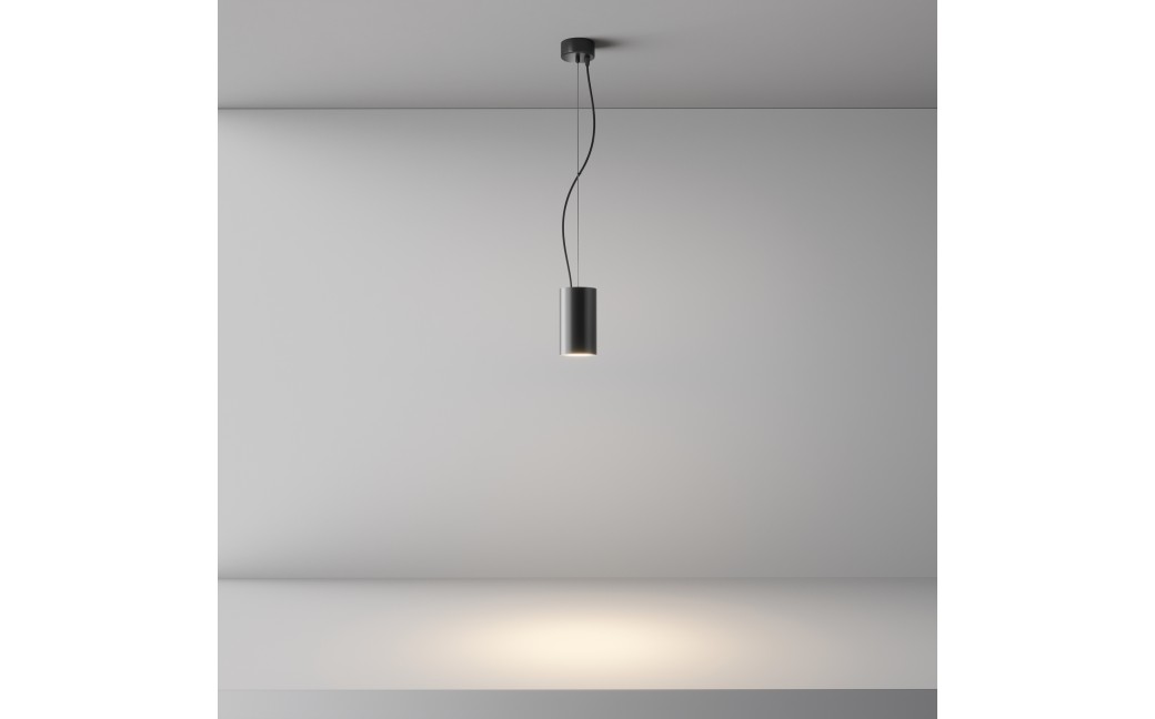 Maytoni Efir Lampa Wisząca Minimalistyczna LED 15W 1230lm 3000K Black P089PL-15W3K-B