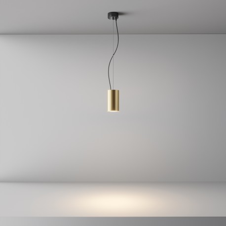 Maytoni Efir Lampa Wisząca Minimalistyczna LED 15W 1230lm 3000K Złoty Mat P089PL-15W3K-MG