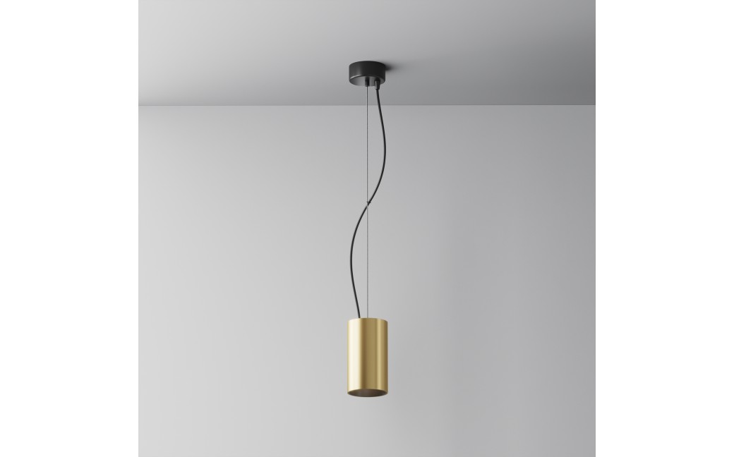 Maytoni Efir Lampa Wisząca Minimalistyczna LED 15W 1230lm 3000K Złoty Mat P089PL-15W3K-MG