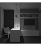Single pendant lamps - Maytoni Efir Minimalist LED Pendant Lamp 25W 2180lm 3000K Black P089PL-25W3K-B. - product 8