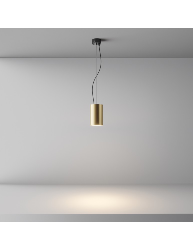 Single pendant lamps - Maytoni Efir Minimalist LED Pendant Lamp 25W 2180lm 3000K Gold Mat P089PL-25W3K-MG. - product kolory-swiatla.pl 3