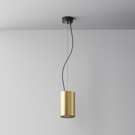 Maytoni Efir Lampa Wisząca Minimalistyczna LED 25W 2180lm 3000K Złoty Mat P089PL-25W3K-MG