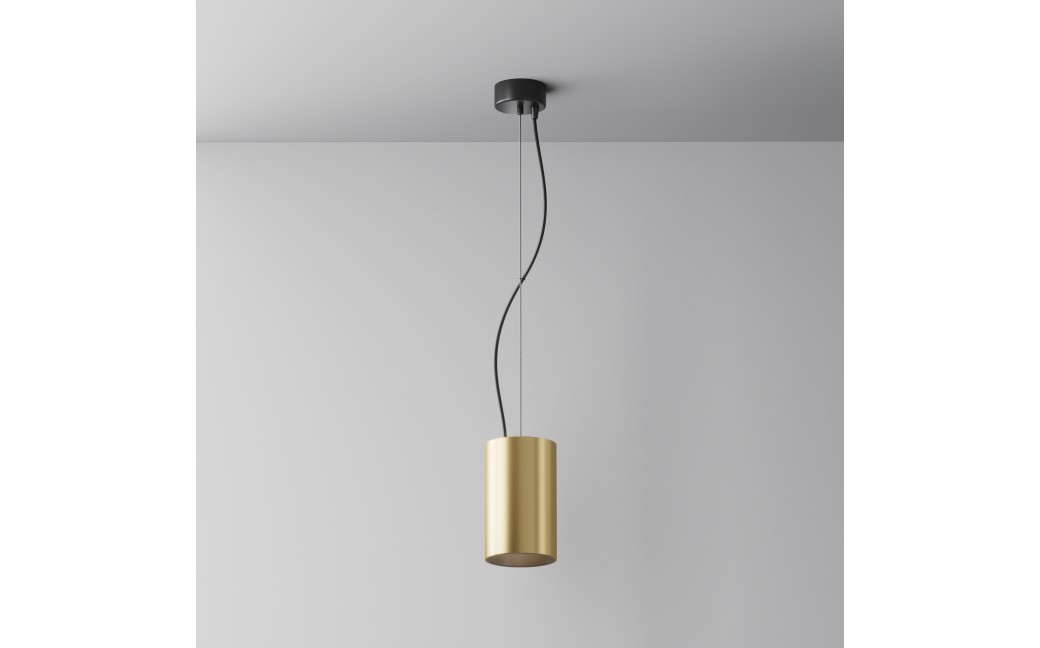 Maytoni Efir Lampa Wisząca Minimalistyczna LED 25W 2180lm 3000K Złoty Mat P089PL-25W3K-MG