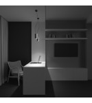 Single pendant lamps - Maytoni Efir Minimalist LED Pendant Lamp 25W 2180lm 3000K Gold Mat P089PL-25W3K-MG. - product 8