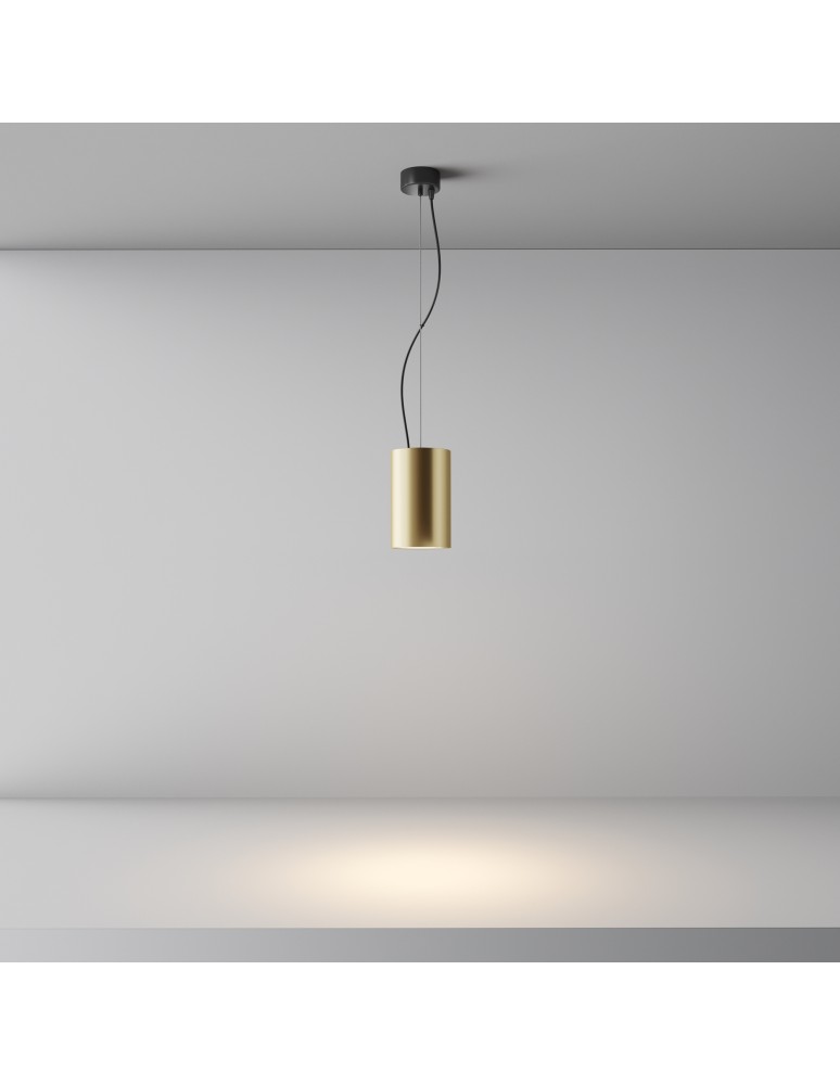 Single pendant lamps - Maytoni Efir Minimalist LED Pendant Lamp 33W 2730lm 3000K Gold Mat P089PL-33W3K-MG - product kolory-swiatla.pl 3