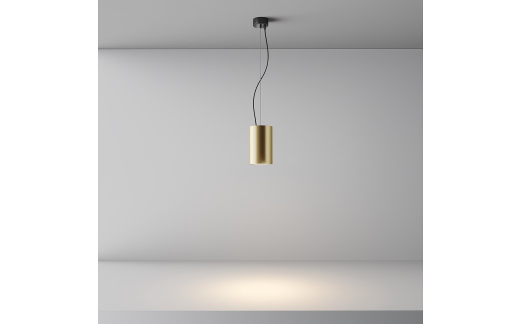 Maytoni Efir Lampa Wisząca Minimalistyczna LED 33W 2730lm 3000K Złoty Mat P089PL-33W3K-MG