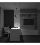 Single pendant lamps - Maytoni Efir Minimalist LED Pendant Lamp 33W 2730lm 3000K Gold Mat P089PL-33W3K-MG - product 8