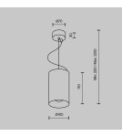 Single pendant lamps - Maytoni Efir Minimalist LED Pendant Lamp 33W 2730lm 3000K White P089PL-33W3K-W. - product 7
