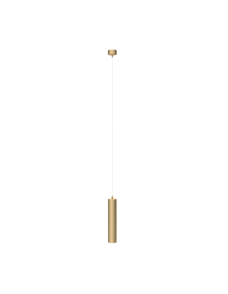 Single pendant lamps - Maytoni Focus Minimalist Pendant Lamp 1xGU10 10W Gold Mat P075PL-01MG. - product kolory-swiatla.pl 1