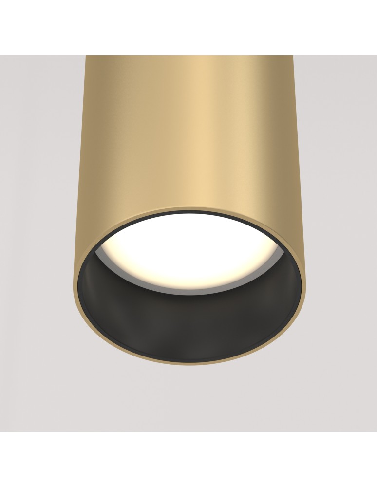 Single pendant lamps - Maytoni Focus Minimalist Pendant Lamp 1xGU10 10W Gold Mat P075PL-01MG. - product kolory-swiatla.pl 2