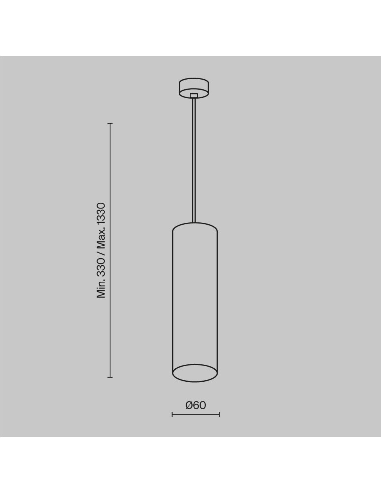 Single pendant lamps - Maytoni Focus Minimalist Pendant Lamp 1xGU10 10W White P075PL-01W. - product kolory-swiatla.pl 6