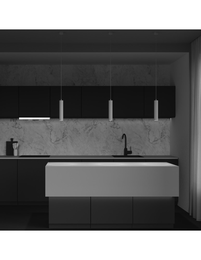 Single pendant lamps - Maytoni Focus Minimalist Pendant Lamp 1xGU10 10W White P075PL-01W. - product kolory-swiatla.pl 7