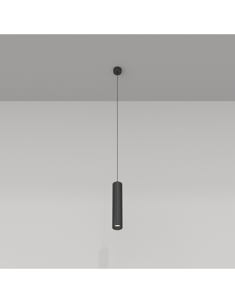 Single pendant lamps - Maytoni Focus Minimalist Pendant Lamp 1xGU10 10W Black P075PL-01B. - product kolory-swiatla.pl 4