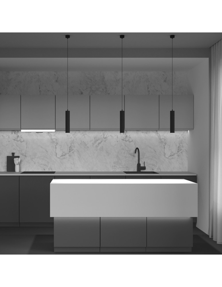 Single pendant lamps - Maytoni Focus Minimalist Pendant Lamp 1xGU10 10W Black P075PL-01B. - product kolory-swiatla.pl 7