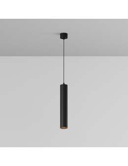 Maytoni Focus LED Lampa Wisząca Tuba LED 12W 900lm 3000K Black P072PL-L12B3K-1