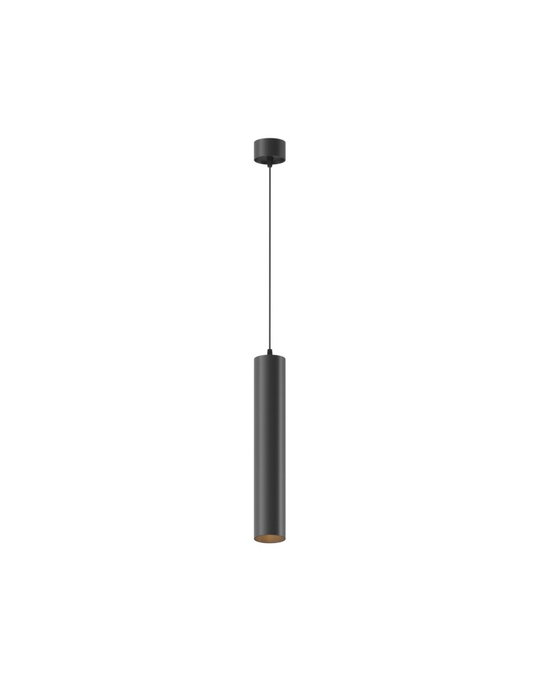 Single pendant lamps - Maytoni Focus LED Tube Pendant Lamp 12W 900lm 3000K Black P072PL-L12B3K-1 - product kolory-swiatla.pl 2