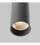 Single pendant lamps - Maytoni Focus LED Tube Pendant Lamp 12W 900lm 3000K Black P072PL-L12B3K-1 - product 3