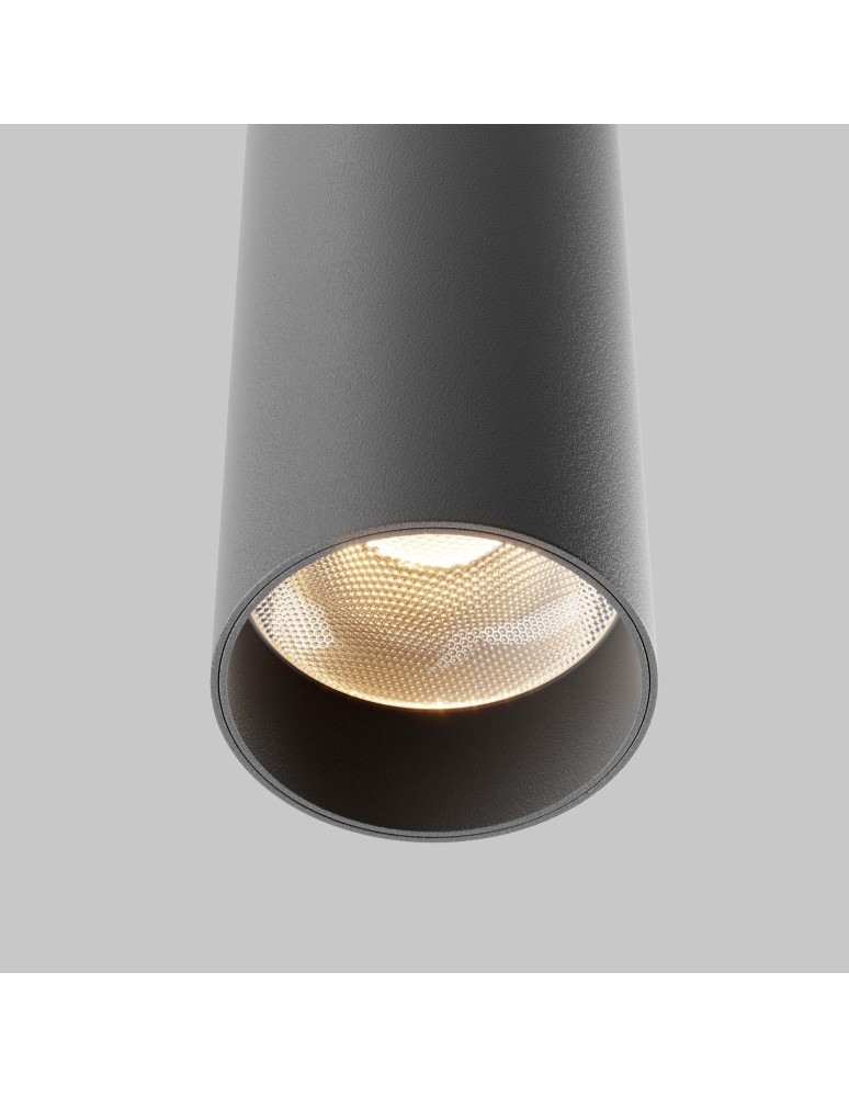 Single pendant lamps - Maytoni Focus LED Tube Pendant Lamp 12W 900lm 3000K Black P072PL-L12B3K-1 - product kolory-swiatla.pl 3