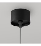 Single pendant lamps - Maytoni Focus LED Tube Pendant Lamp 12W 900lm 3000K Black P072PL-L12B3K-1 - product 5