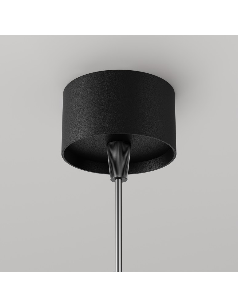 Single pendant lamps - Maytoni Focus LED Tube Pendant Lamp 12W 900lm 3000K Black P072PL-L12B3K-1 - product kolory-swiatla.pl 5