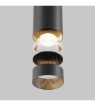 Single pendant lamps - Maytoni Focus LED Tube Pendant Lamp 12W 900lm 3000K Black P072PL-L12B3K-1 - product 6