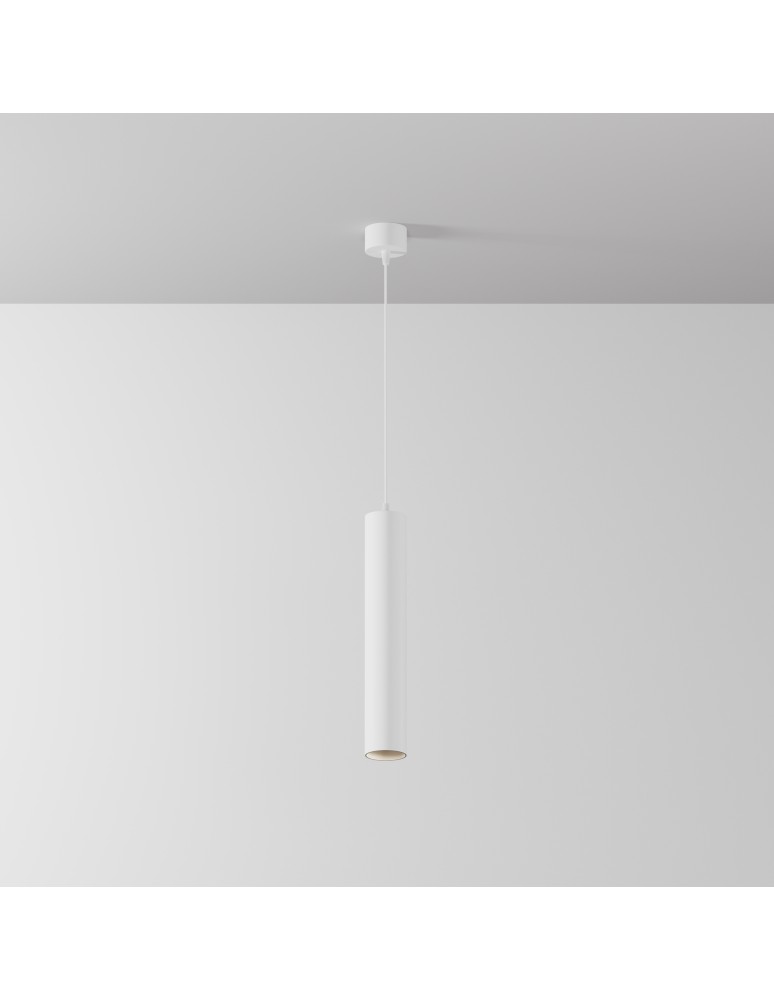 Single pendant lamps - Maytoni Focus LED Tuba Pendant Lamp 12W 1050lm 4000K White P072PL-L12W4K-1 - product kolory-swiatla.pl 4