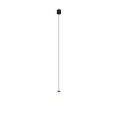 Maytoni Luna Lampa Wisząca Kula LED 5W 300lm 3000K Czarny, Biały P039PL-5W3K-10-B