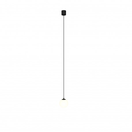 Maytoni Luna Lampa Wisząca Kula LED 5W 300lm 3000K Czarny, Biały P039PL-5W3K-10-B