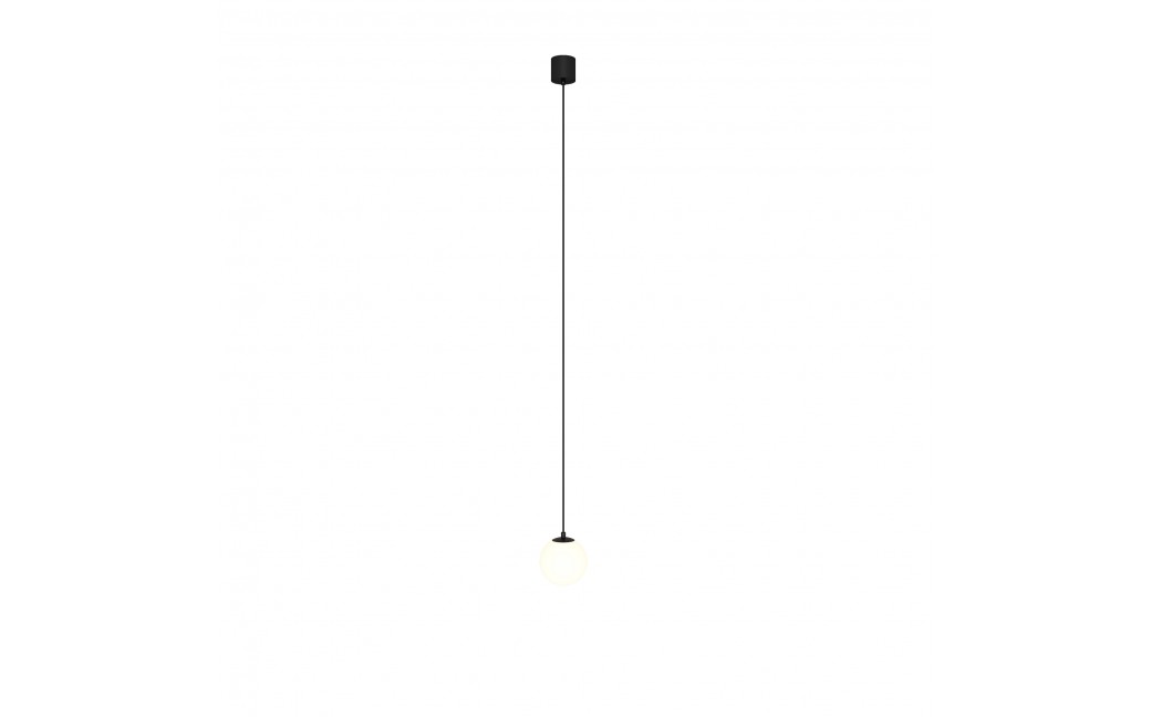 Maytoni Luna Lampa Wisząca Kula LED 5W 300lm 3000K Czarny, Biały P039PL-5W3K-10-B