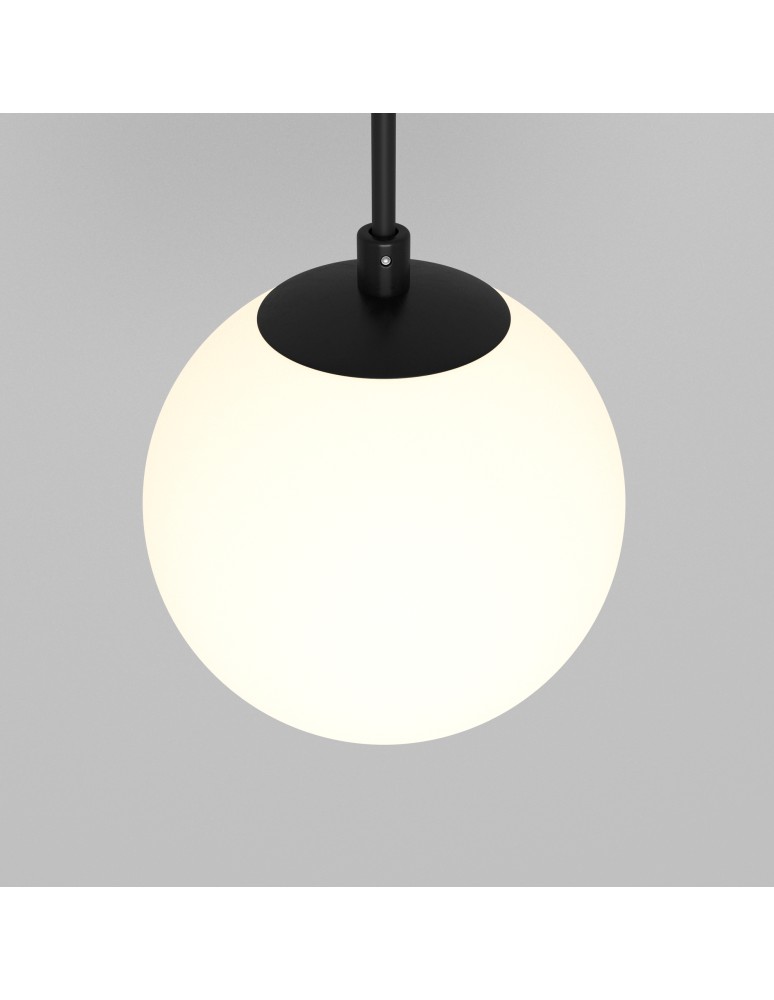 Single pendant lamps - Maytoni Luna LED Sphere Pendant Lamp 5W 300lm 3000K Black, White P039PL-5W3K-10-B - product kolory-swiatla.pl 2