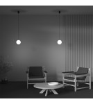 Single pendant lamps - Maytoni Luna LED Sphere Pendant Lamp 5W 300lm 3000K Black, White P039PL-5W3K-10-B - product 5