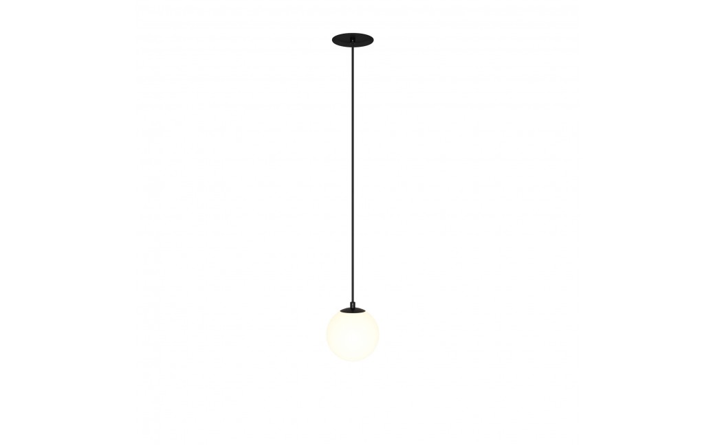 Maytoni Luna Lampa Wisząca Kula LED 5W 300lm 3000K Czarny, Biały P039PL-5W3K-10INS-B