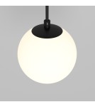 Single pendant lamps - Maytoni Luna LED Sphere Pendant Lamp 5W 300lm 3000K Black, White P039PL-5W3K-10INS-B - product 2