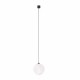 Maytoni Luna Lampa Wisząca Kula LED 5W 310lm 3000K Czarny, Biały P039PL-5W3K-20-B