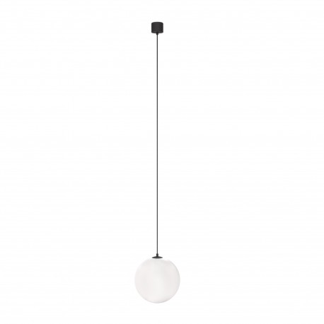 Maytoni Luna Lampa Wisząca Kula LED 5W 310lm 3000K Czarny, Biały P039PL-5W3K-20-B