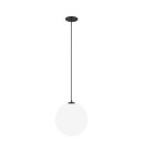 Single pendant lamps - Maytoni Luna LED Sphere Pendant Lamp 5W 310lm 3000K Black, White P039PL-5W3K-20INS-B - product 1