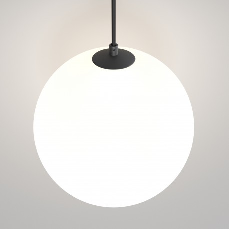 Maytoni Luna Lampa Wisząca Kula LED 5W 310lm 3000K Czarny, Biały P039PL-5W3K-20INS-B