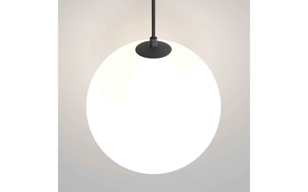 Maytoni Luna Lampa Wisząca Kula LED 5W 310lm 3000K Czarny, Biały P039PL-5W3K-20INS-B