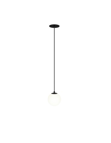 Maytoni Luna Lampa Wisząca Kula LED 5W 330lm 4000K Czarny, Biały P039PL-5W4K-10INS-B