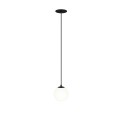 Maytoni Luna Lampa Wisząca Kula LED 5W 330lm 4000K Czarny, Biały P039PL-5W4K-10INS-B