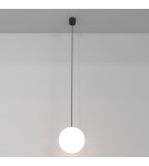 Single pendant lamps - Maytoni Luna LED Sphere Pendant Lamp 5W 350lm 4000K Black, White P039PL-5W4K-20-B - product 2
