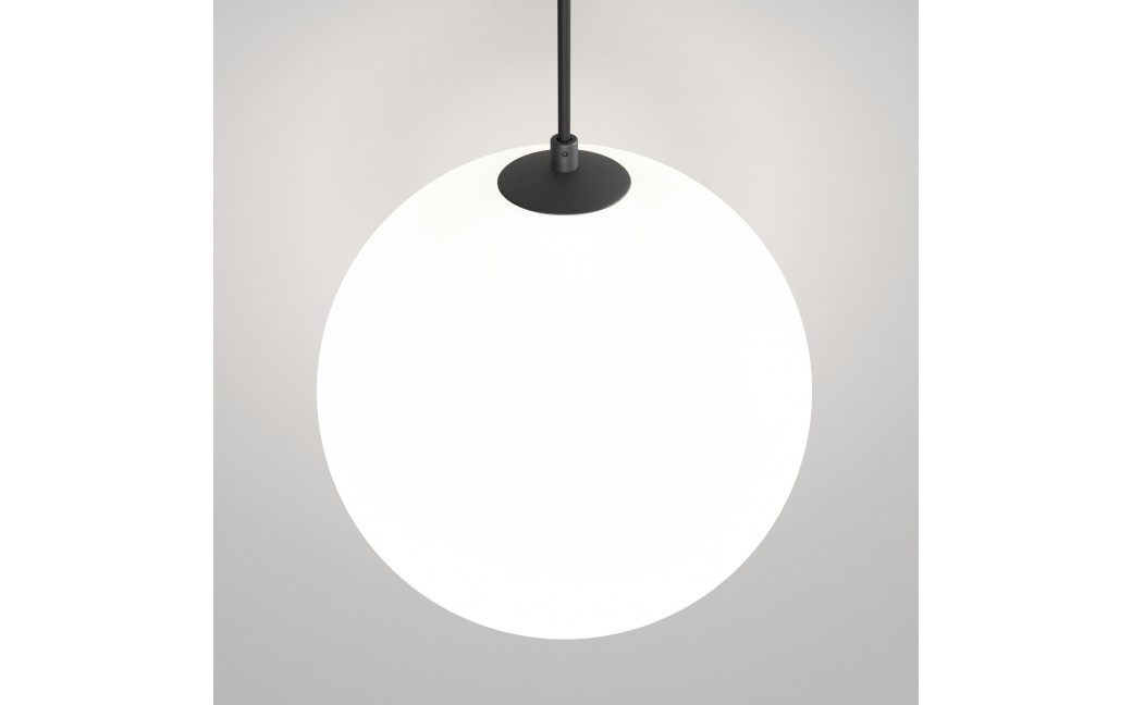 Maytoni Luna Lampa Wisząca Kula LED 5W 350lm 4000K Czarny, Biały P039PL-5W4K-20INS-B