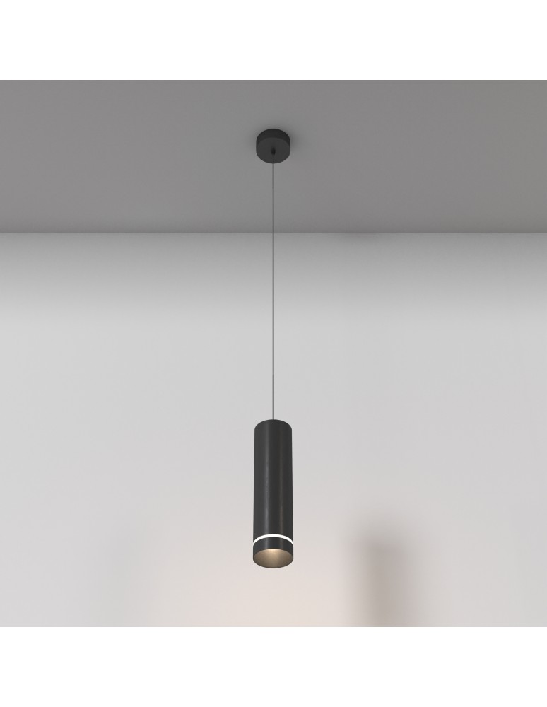 Single pendant lamps - Maytoni Orlo LED Pendant Lamp 12W 560lm 4000K Black P085PL-12W4K-B. - product kolory-swiatla.pl 3