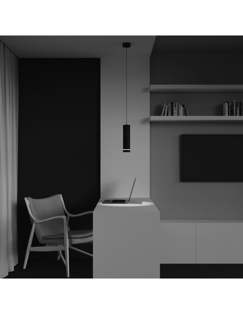 Single pendant lamps - Maytoni Orlo LED Pendant Lamp 12W 560lm 4000K Black P085PL-12W4K-B. - product kolory-swiatla.pl 6