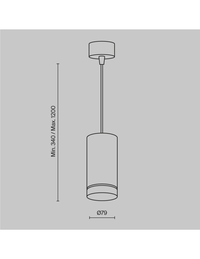 Single pendant lamps - Maytoni Orlo LED Pendant Lamp 12W 560lm 3000K Black P085PL-12W3K-B. - product kolory-swiatla.pl 6