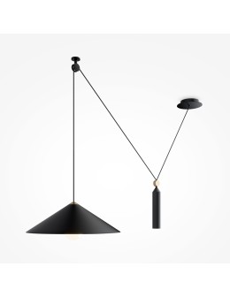 Maytoni Peso Lampa Wisząca Regulowana Wysokość 1xE27 60W Black P080PL-01B