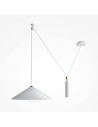 Maytoni Peso Lampa Wisząca Regulowana Wysokość 1xE27 60W Biały P080PL-01W