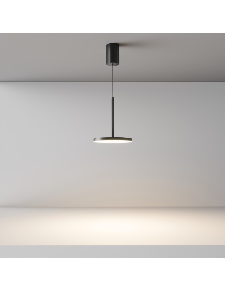 Single pendant lamps - Maytoni Plato LED Pendant Lamp 12W 700lm 3000K Black P076PL-L12W3K-B. - product kolory-swiatla.pl 3