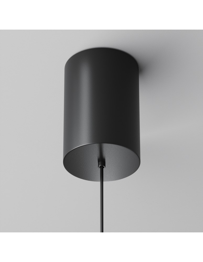 Single pendant lamps - Maytoni Plato LED Pendant Lamp 12W 700lm 3000K Black P076PL-L12W3K-B. - product kolory-swiatla.pl 5