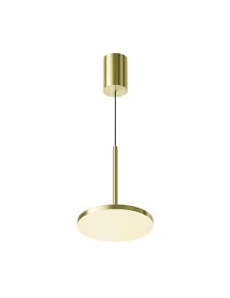 Maytoni Plato Lampa Wisząca LED 12W 760lm 3000K Mosiądz P076PL-L12W3K-BS